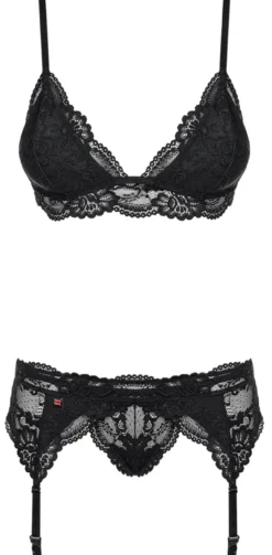 Obsessive - 3-teiliges Straps-Set - schwarz