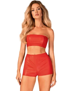 Obsessive - Wetlook Top aus weichem Material
