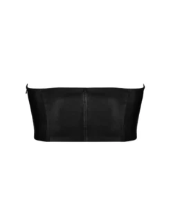 Obsessive - Wetlook Top aus weichem Material schwarz