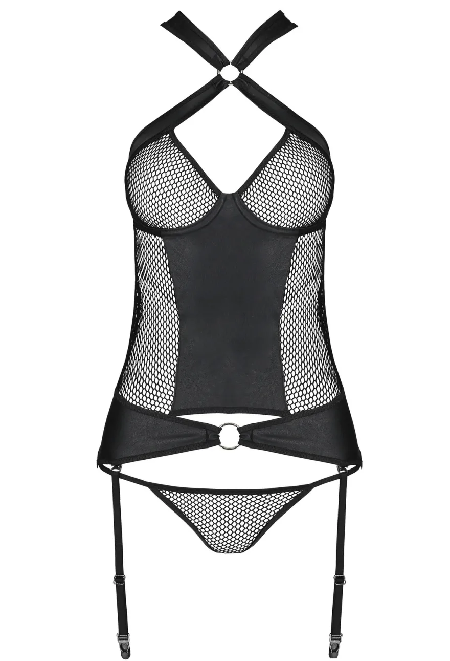 Passion - Amanda Corsage & String schwarz