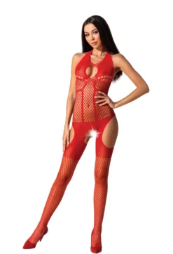 Passion - Bodystocking BS079 rot