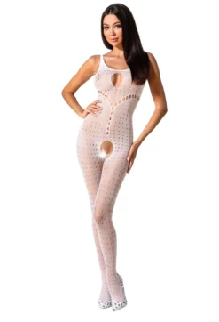 Passion - Bodystocking BS078 weiß