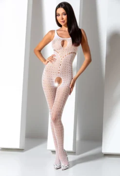 Passion - Bodystocking BS078 weiß
