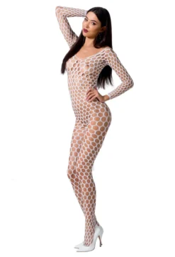 Passion Exklusiv - Bodystocking BS077 white