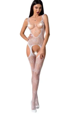 Passion Exklusiv - Bodystocking BS075 white