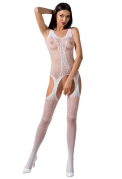 Passion Exklusiv - Bodystocking BS072 white