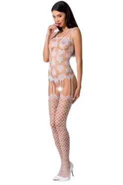 Passion Exklusiv - Bodystocking BS067 white