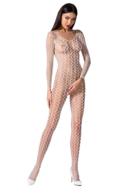 Passion Exklusiv - Bodystocking BS068 white