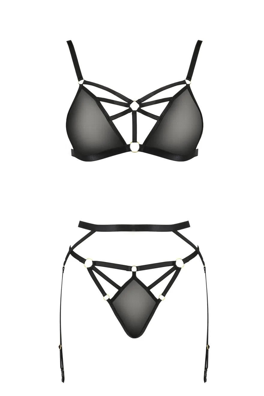 Passion Exklusiv - Meggy 3tlg Set black