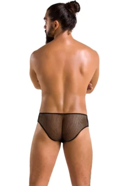 Passion - Herren Netz Slip mit Schnürung