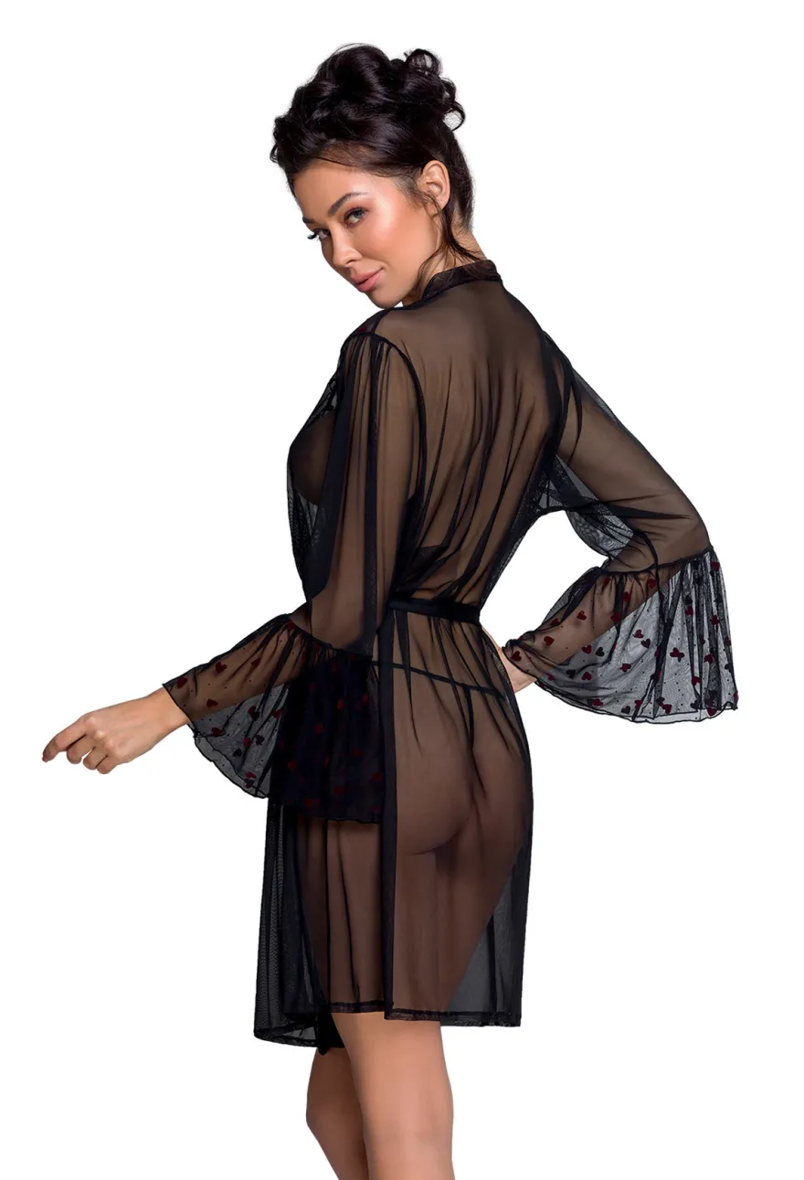 Passion - Lovelia Peignoir schwarz