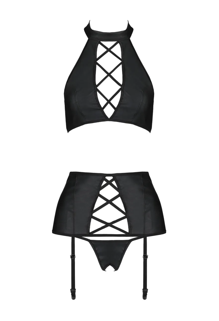 Passion - Nancy 3-tlg. Straps Set schwarz