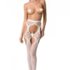 Passion - Ouvert-Strumpfhose mit Straps-Optik