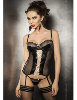 Passion - Strapshemd Marie exclusiv PA913733M schwarz