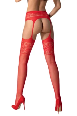 Passion - Strumpfhose Ouvert in Rot