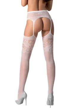 Passion - Strumpfhose Ouvert in Weiß