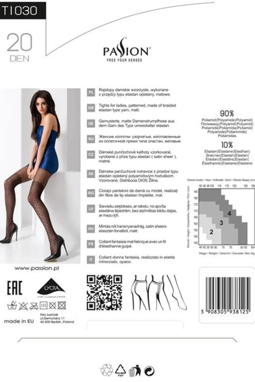 Passion - Strumpfhose TI030 schwarz