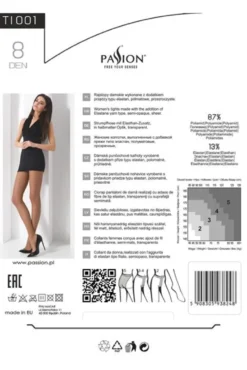 Passion - Strumpfhose TI001 schwarz