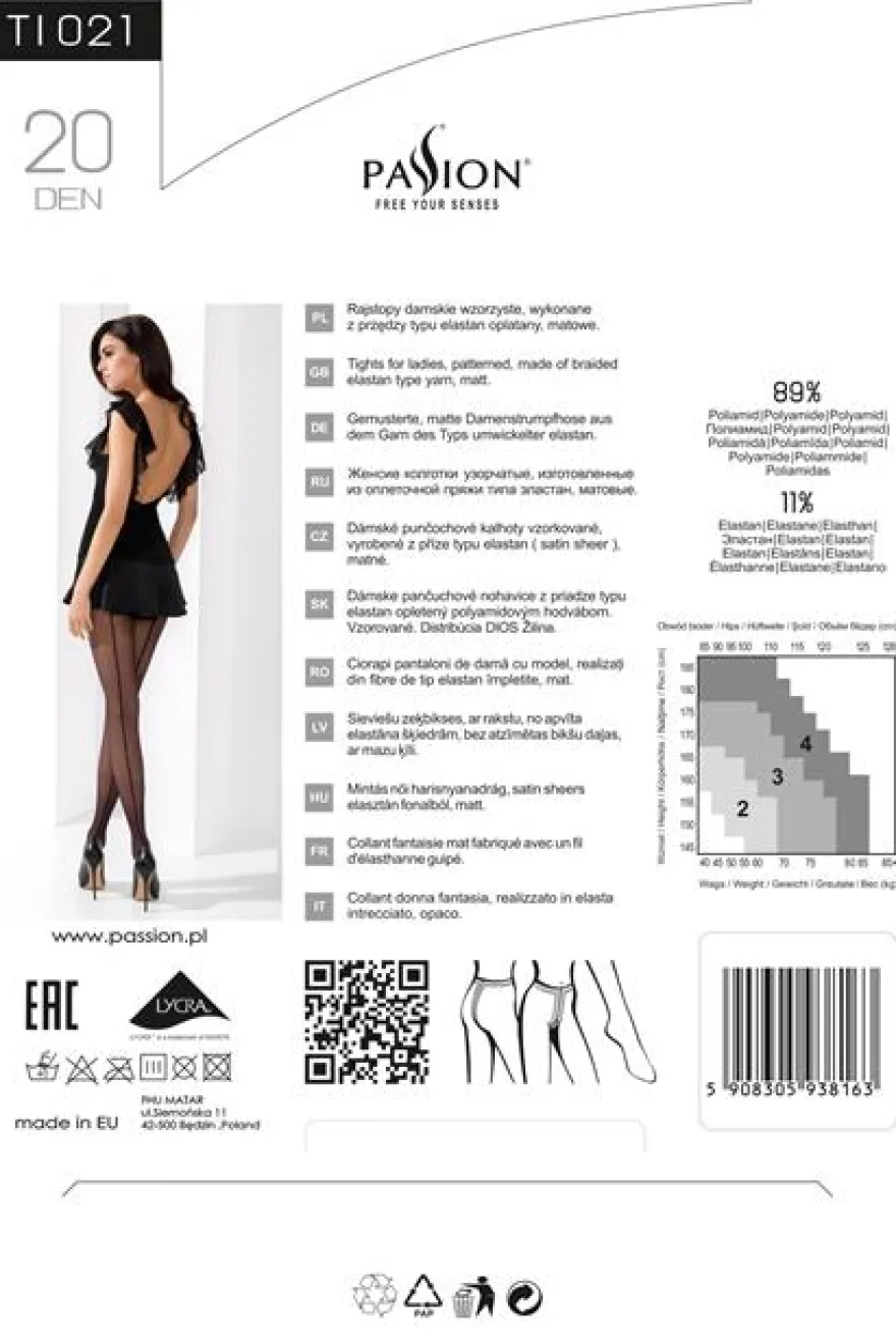 Passion - Strumpfhose TI021 schwarz