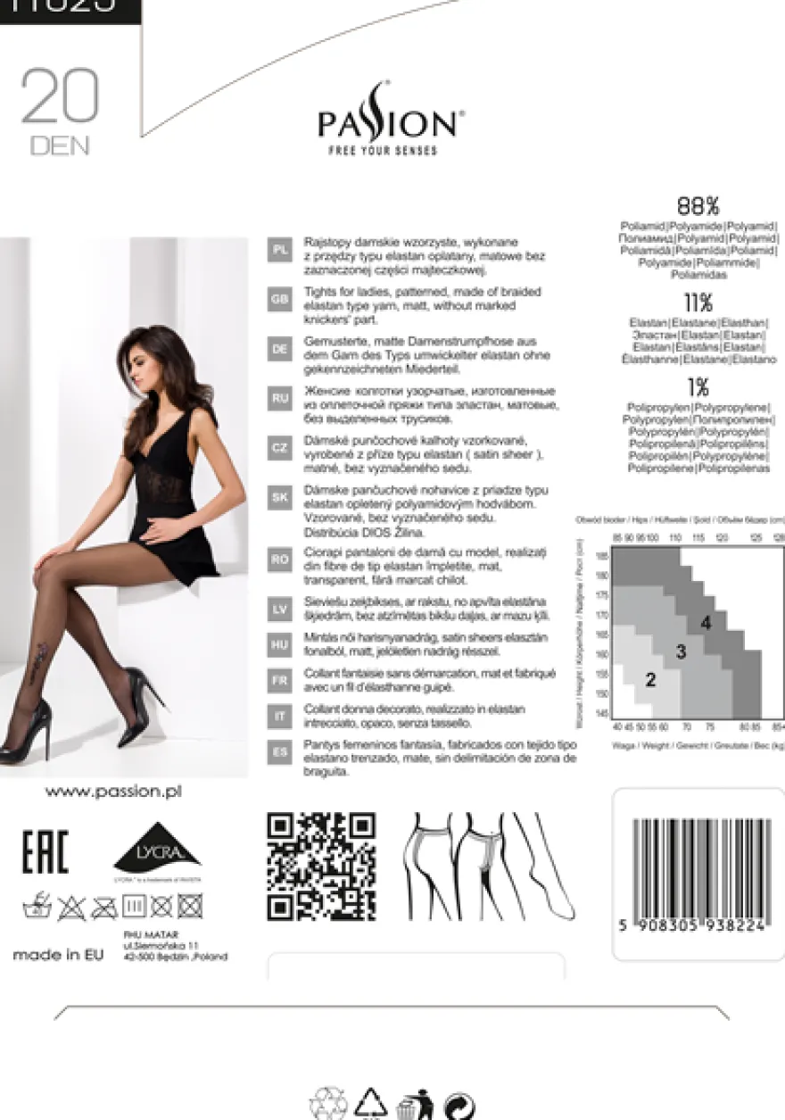 Passion - Strumpfhose TI025 schwarz