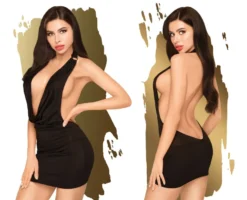 PENTHOUSE - Neckholder-Minikleid mit tiefem Rückenausschnitt