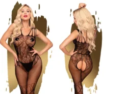 PENTHOUSE - Ouvert Bodystocking mit Blumenmuster
