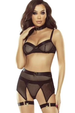 Provocative Dessous - Netz Set aus feinem Material