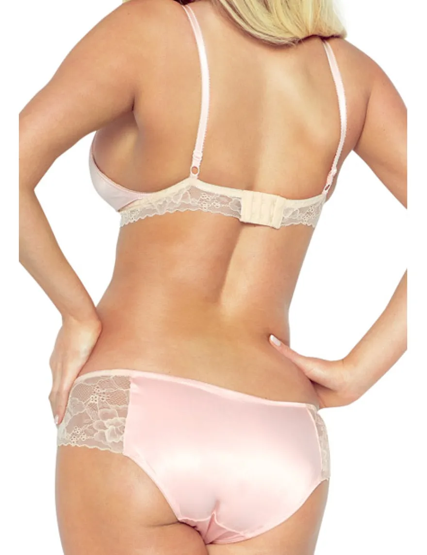 Provocative Dessous - Une Illusion Set Gold Lingerie PR105032M rosa/exru