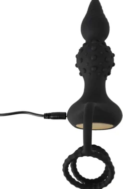 Rebel - Butt Plug with Cock and Ball Rings mit Fernbedienung
