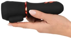 Rebel - Glans Masturbator mit 2 Motoren schwarz