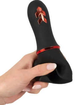 Rebel - Glans Masturbator mit 2 Motoren schwarz