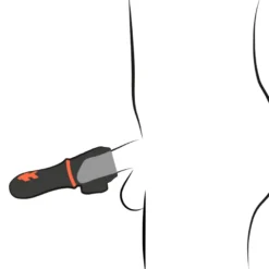 Rebel - Glans Masturbator mit 2 Motoren schwarz