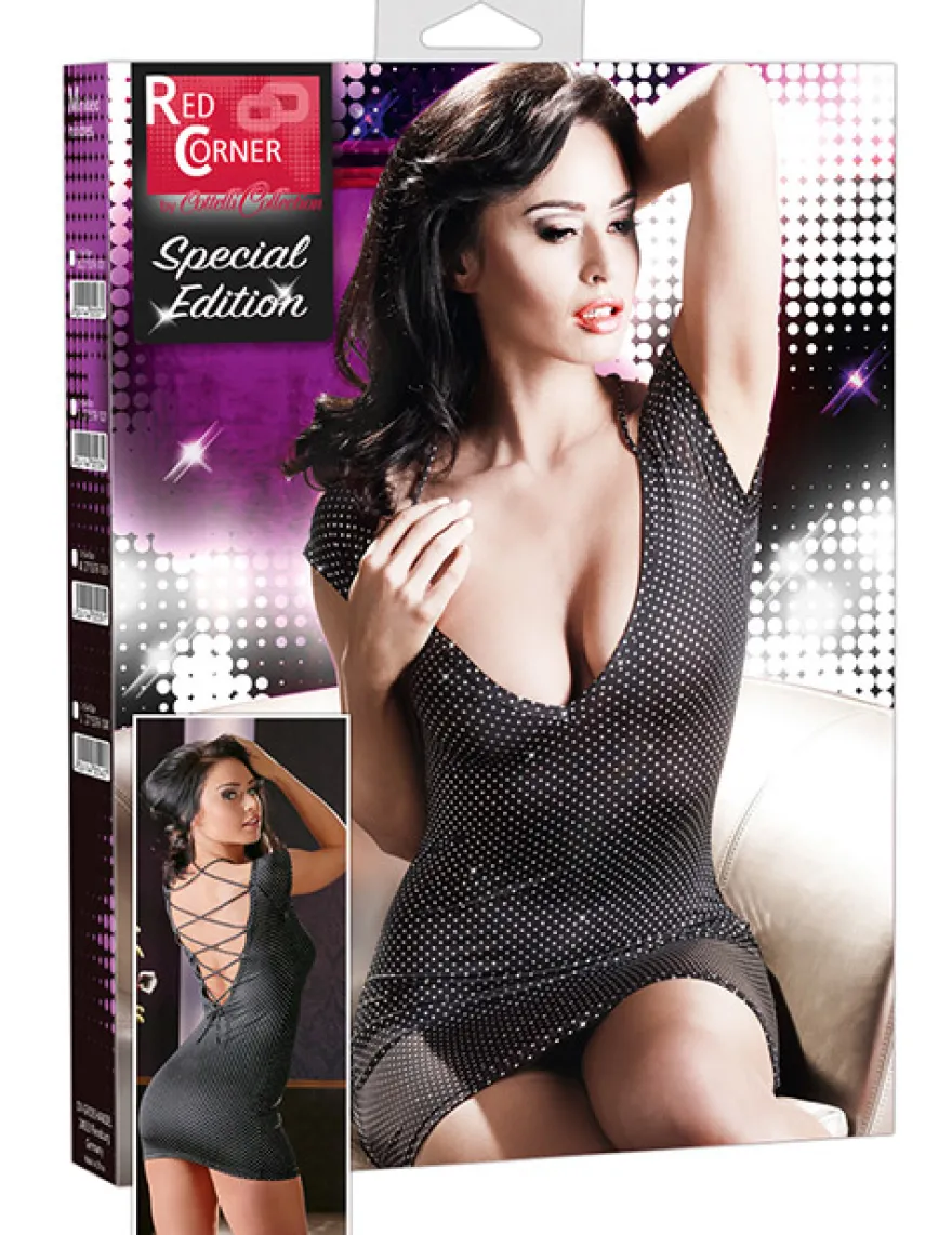 Red Corner - Kleid Pailletten schwarz