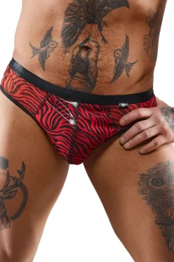Regnes-Fashion-Planet - Netz Slip im Zebramuster