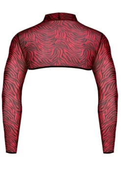 Regnes Fetish Planet - Crop Top im Zebramuster