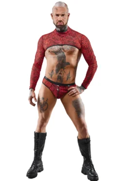 Regnes Fetish Planet - Crop Top im Zebramuster