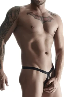 REGNES FETISH PLANET - Harness und String im Set schwarz