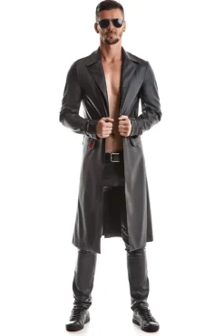Regnes Fetish Planet - Herren Mantel im edlen Matt-Look