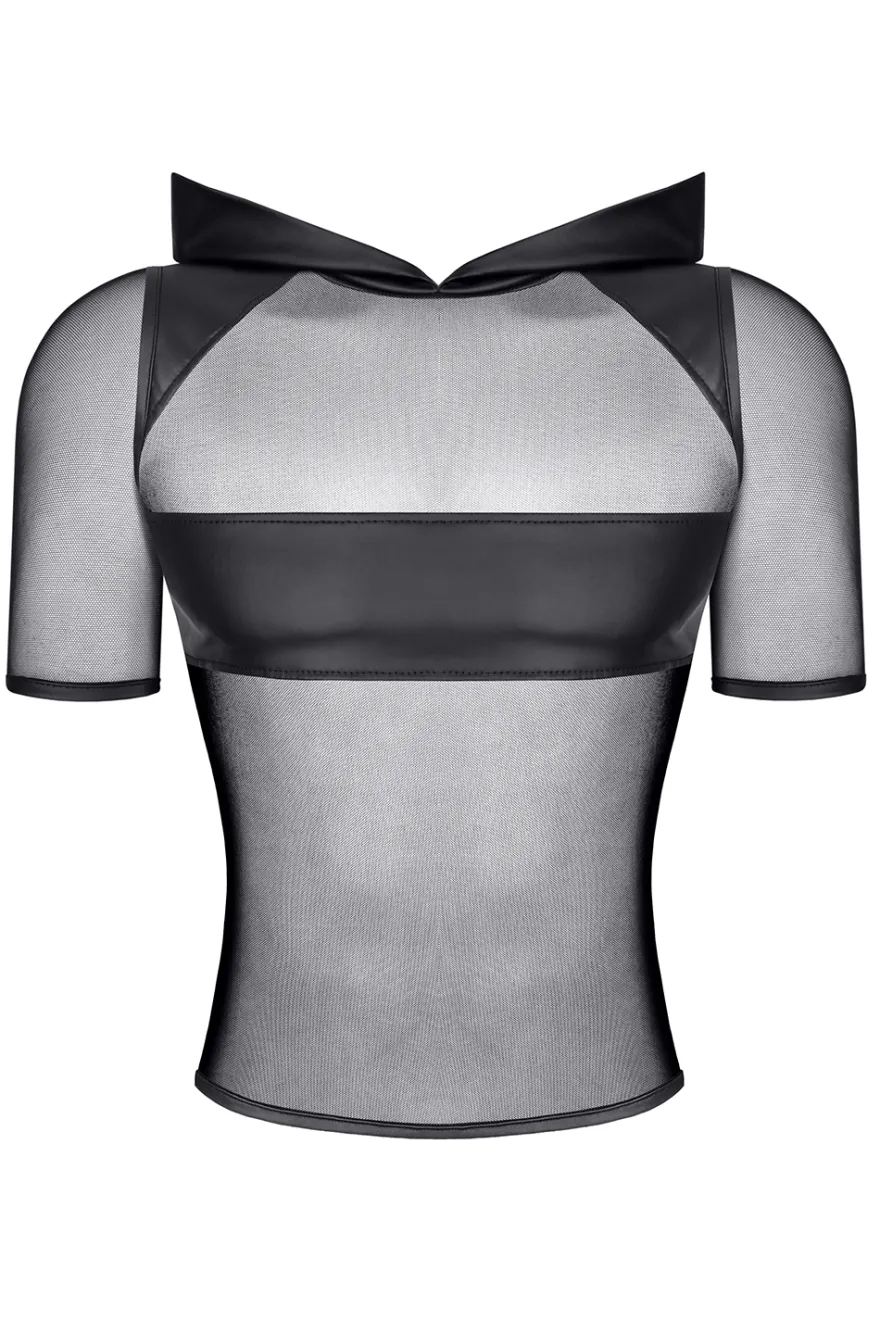 Regnes Fetish Planet - Kapuzen Shirt aus Netz Material