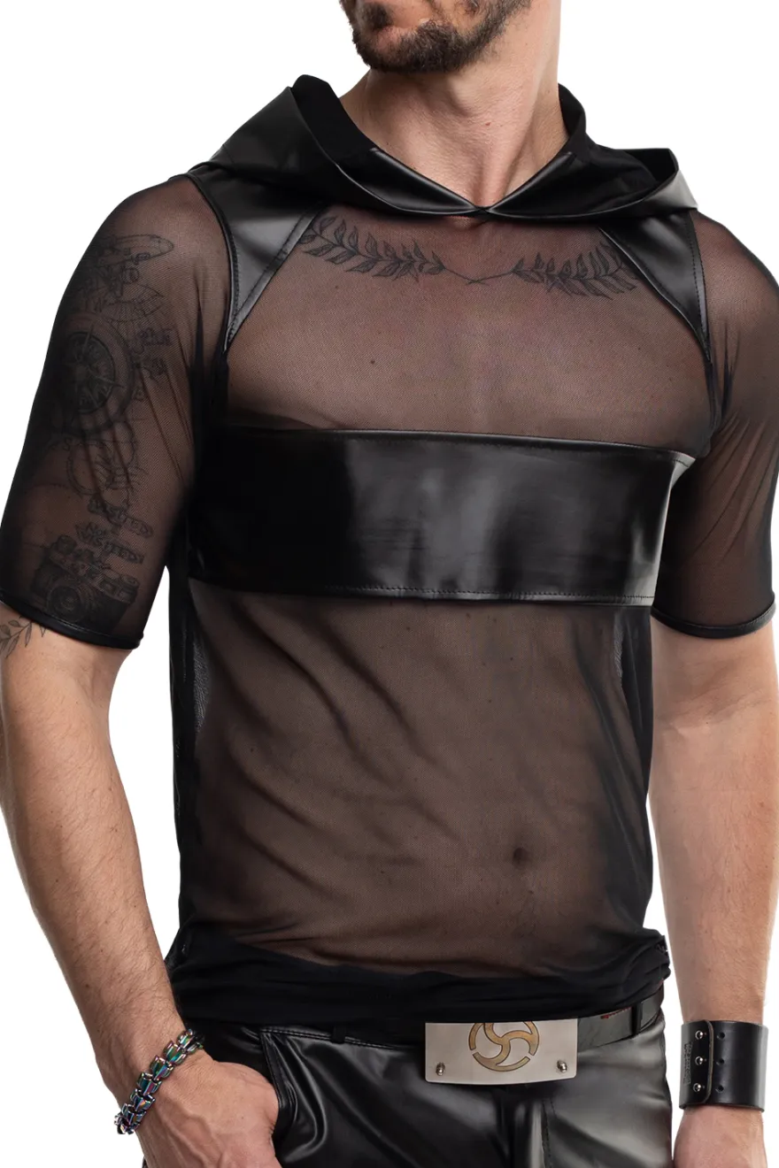 Regnes Fetish Planet - Kapuzen Shirt aus Netz Material
