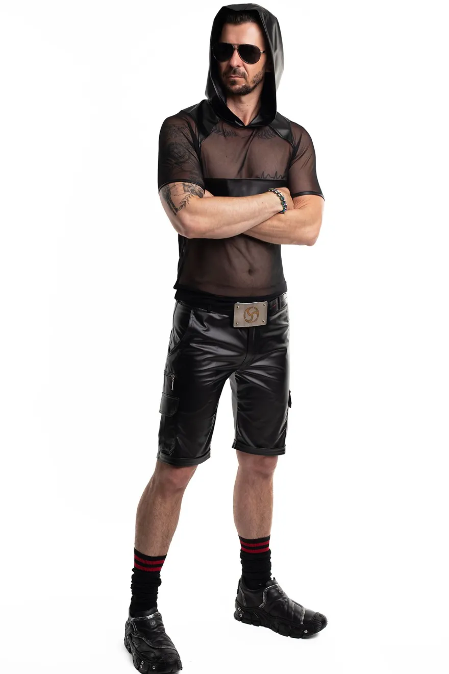 Regnes Fetish Planet - Kapuzen Shirt aus Netz Material