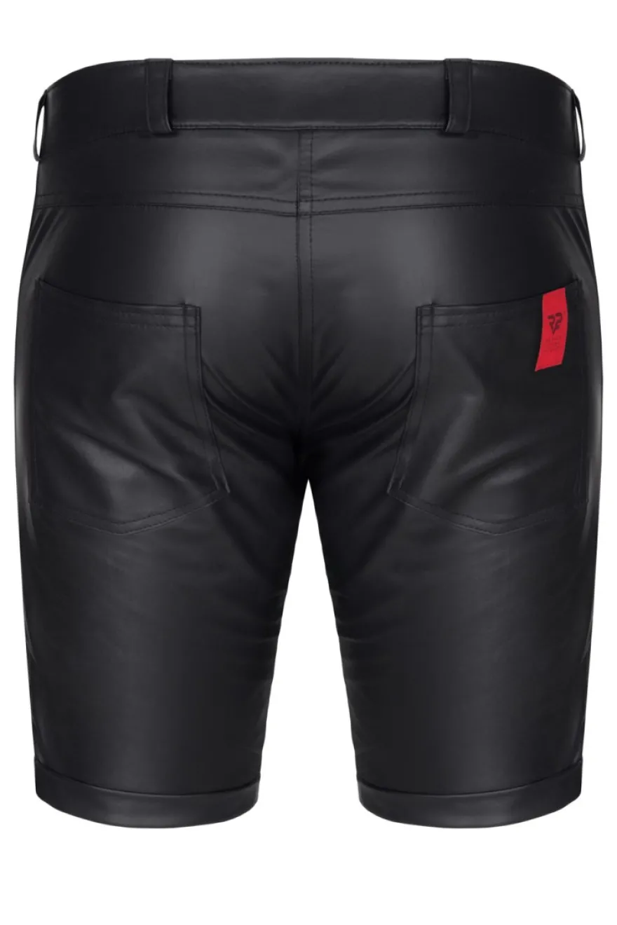 Regnes Fetish Planet - Lange Wetlook Herren-Shorts