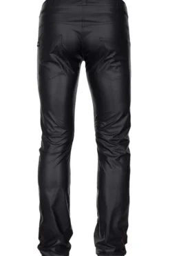 Regnes Fetish Planet - Lange Wetlook Herren Hose schwarz