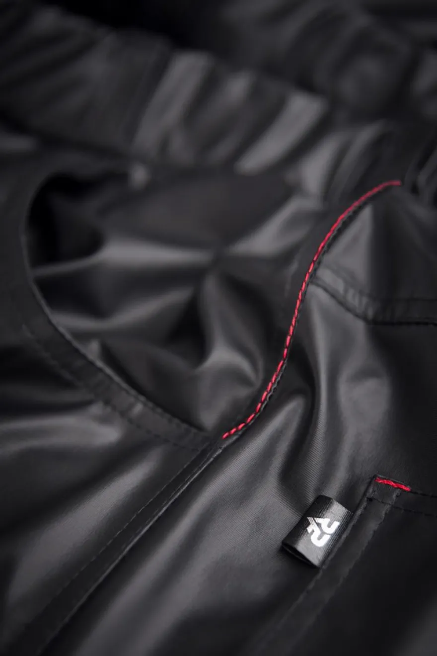 Regnes Fetish Planet - Lange Wetlook Herren Hose schwarz