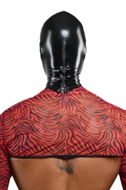 Regnes Fetish Planet - Maske mit Zebramuster