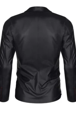 Regnes Fetish Planet - Mesh-Wetlook Jacke schwarz