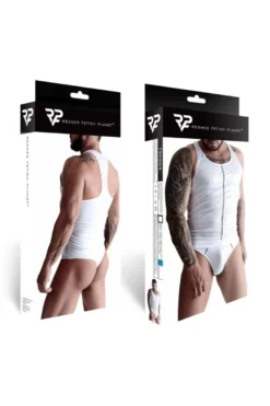 Regnes Fetish Planet - Muscle-Shirt TSH004 weiß