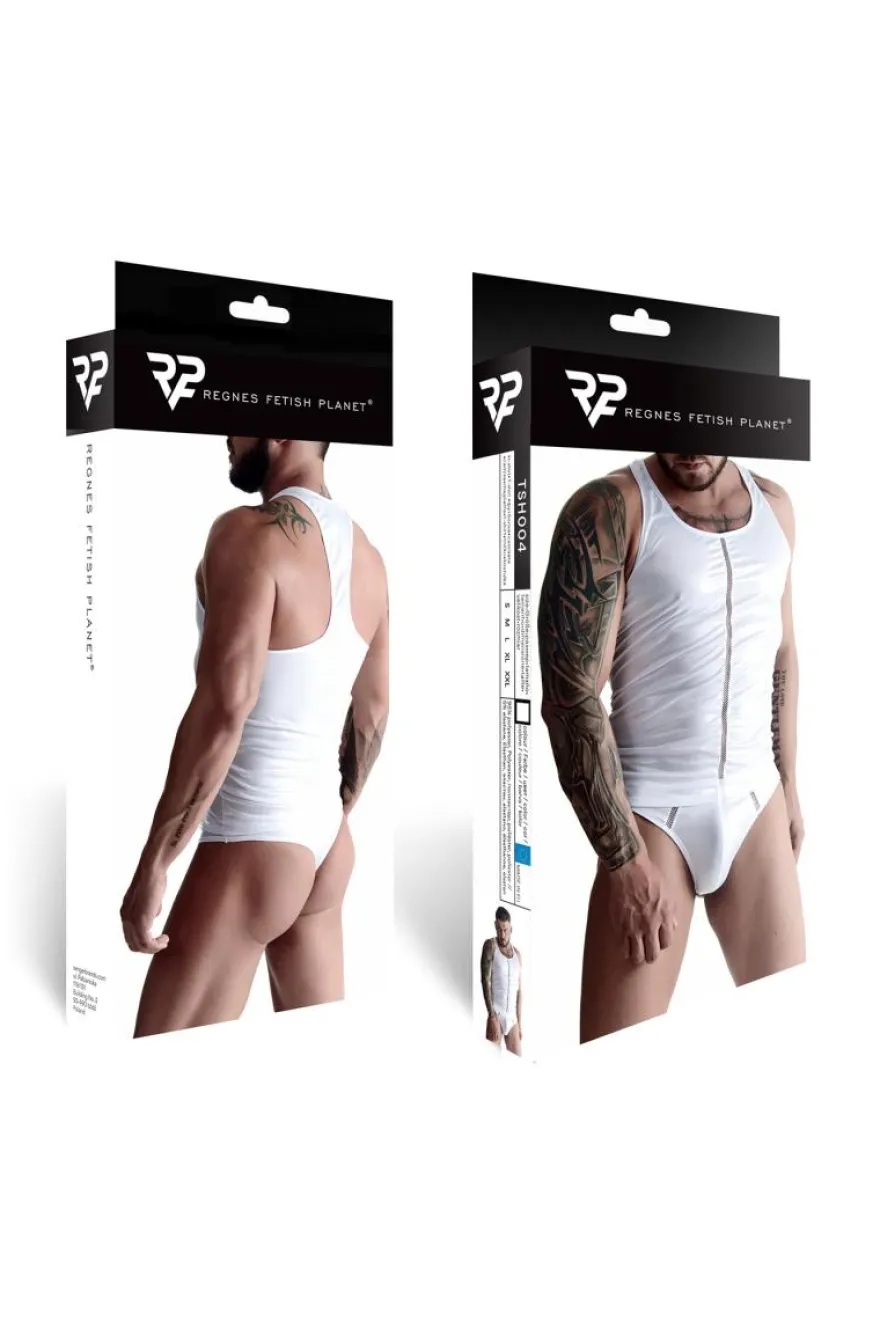Regnes Fetish Planet - Muscle-Shirt TSH004 weiß