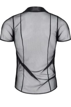 Regnes Fetish Planet - Polo Shirt aus elastischem Mesh