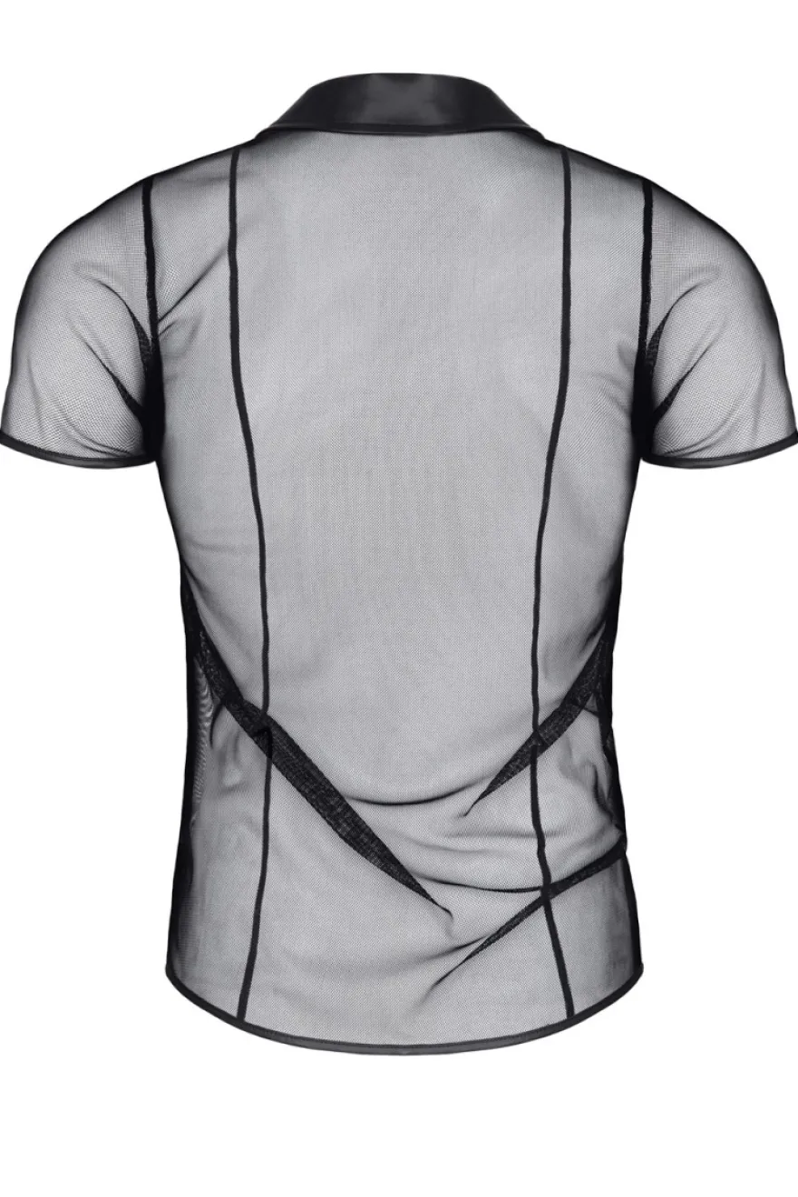 Regnes Fetish Planet - Polo Shirt aus elastischem Mesh